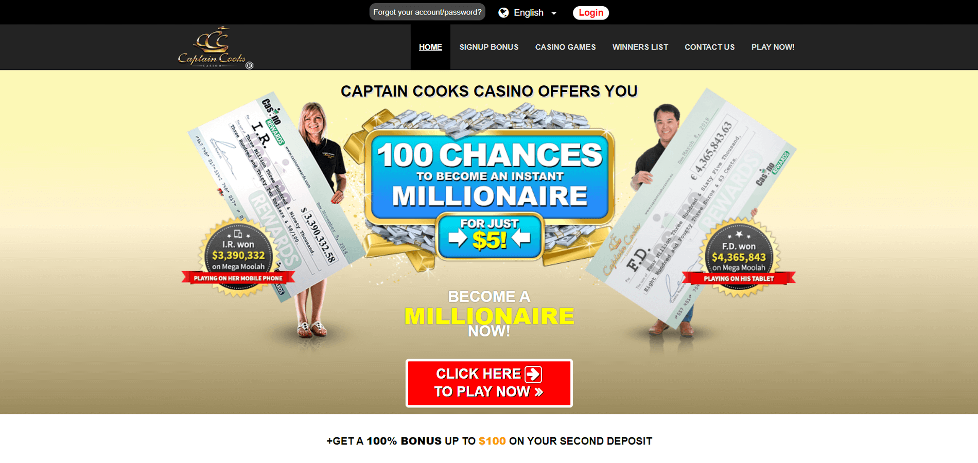 Captain Cooks Casino recenzia