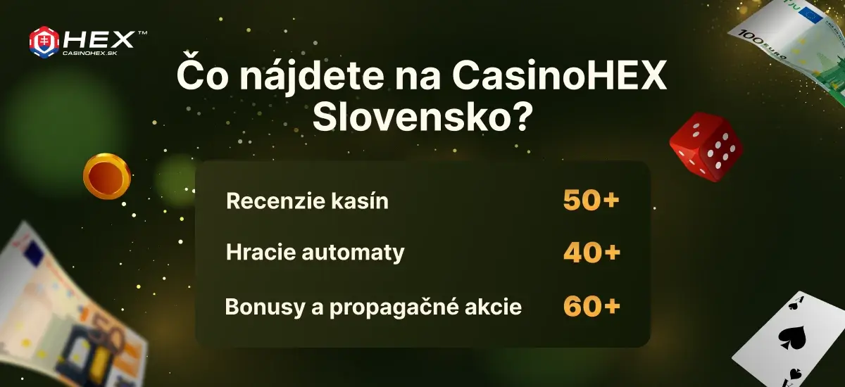 CasinoHEX Slovensko o najlepsich online kasinach