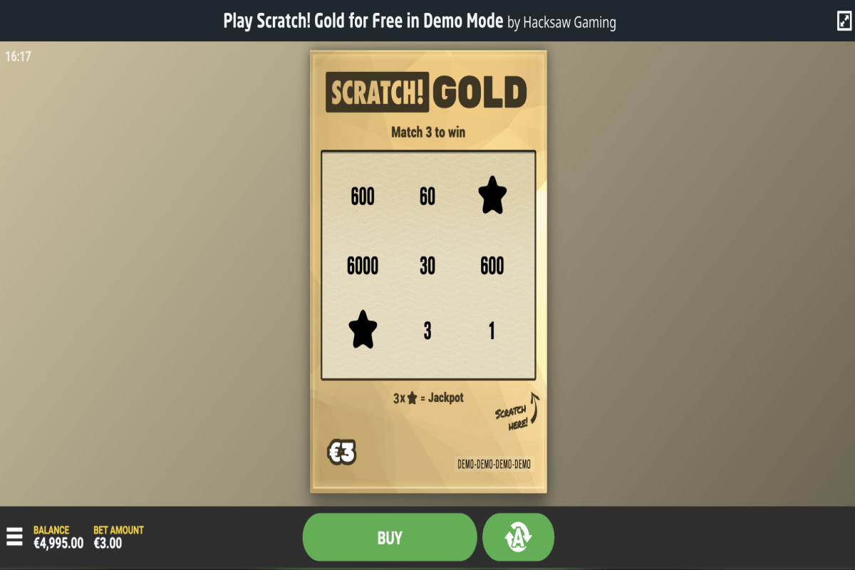 scratch gold hacksaw gaming 