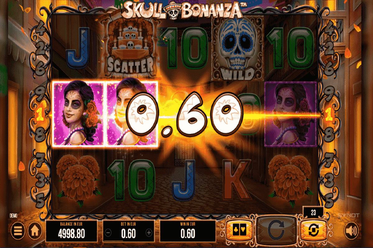 skull bonanza synot games screenshot 